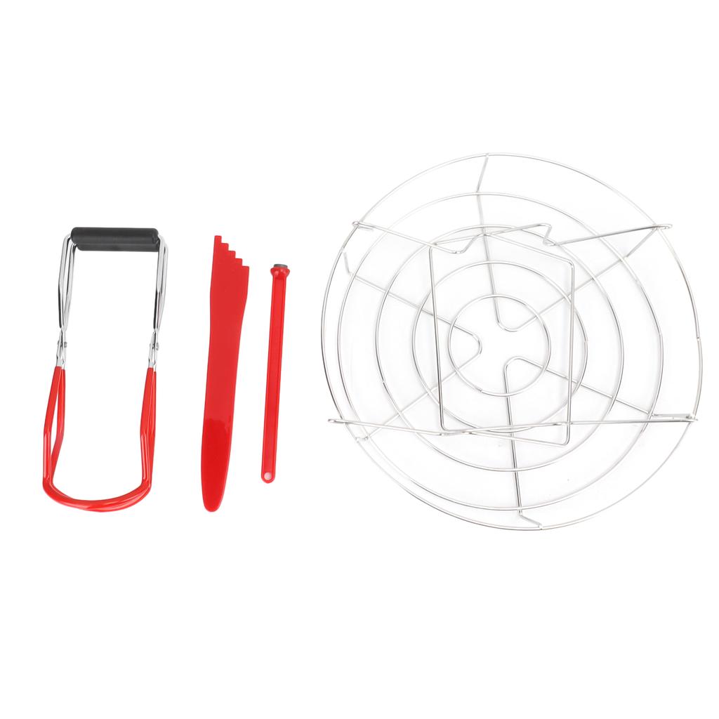 Canning Supplies Starter Kit Stainless Steel Magnetic Lid Lifter Bubble Popper Canning Jar Lifter Can Tongs for