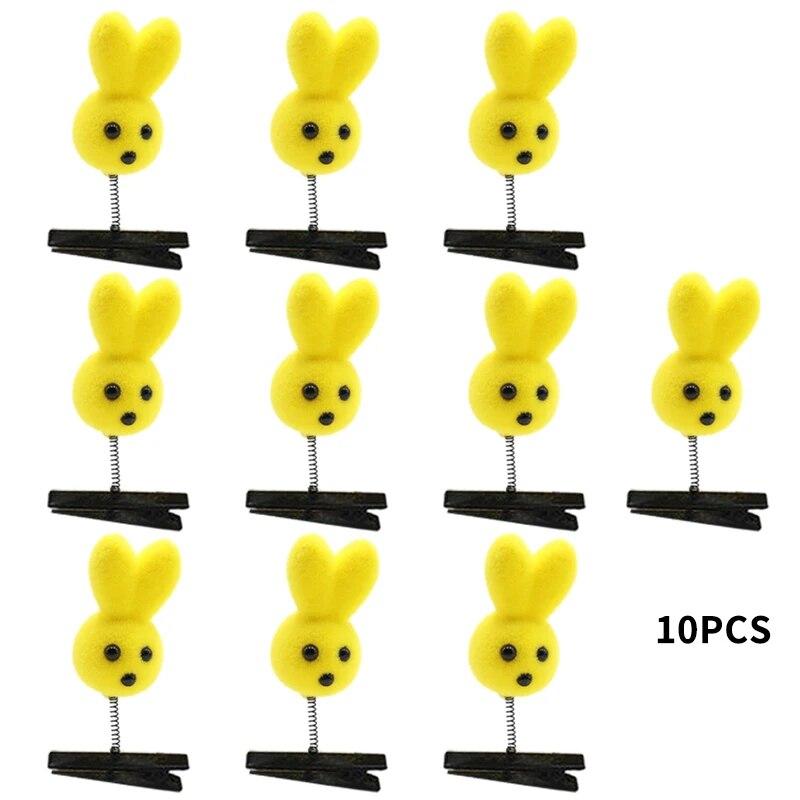 10 Stück Set Kreative süße gelbe Küken Haarnadel Spaß Haustier Seite Haar Frühling Entenclip Kinder Mädchen Haar Zubehör Tier Dekoration