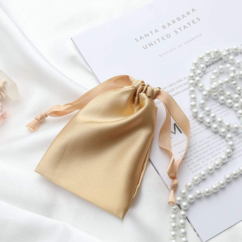 Confezione Regalo Sacchetto di Seta Artificiale Sacchetto Antipolvere Sacchetto per Passeggino Coulisse Accessori Personalizzati