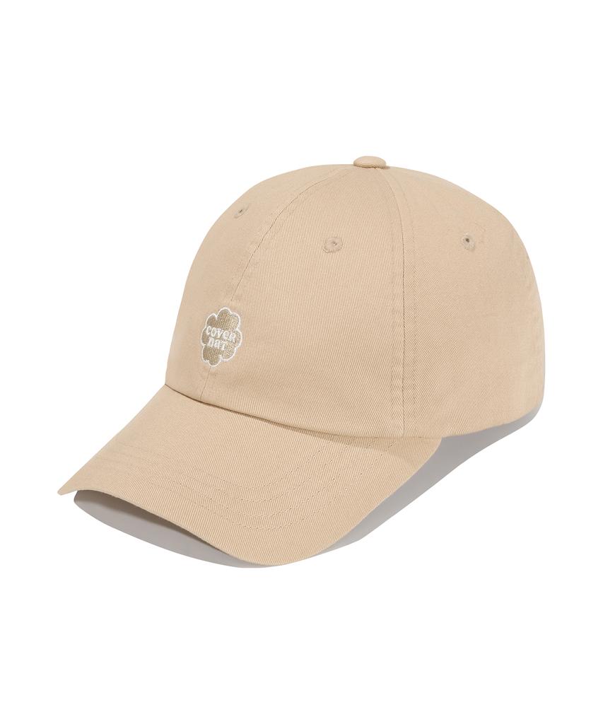 COVERNAT WOMAN Clover Heart Small Logo Ball Cap Beige