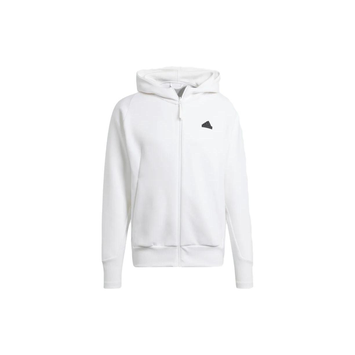 adidas Z.N.E. Premium Full-Zip Hooded Track Top White Men s IN5092 XXL