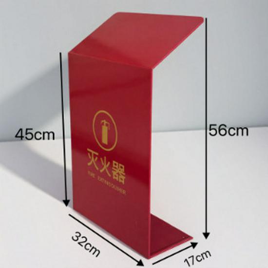 Minimalist Titanium Fire Extinguisher Box for Shopping Malls and Hotels