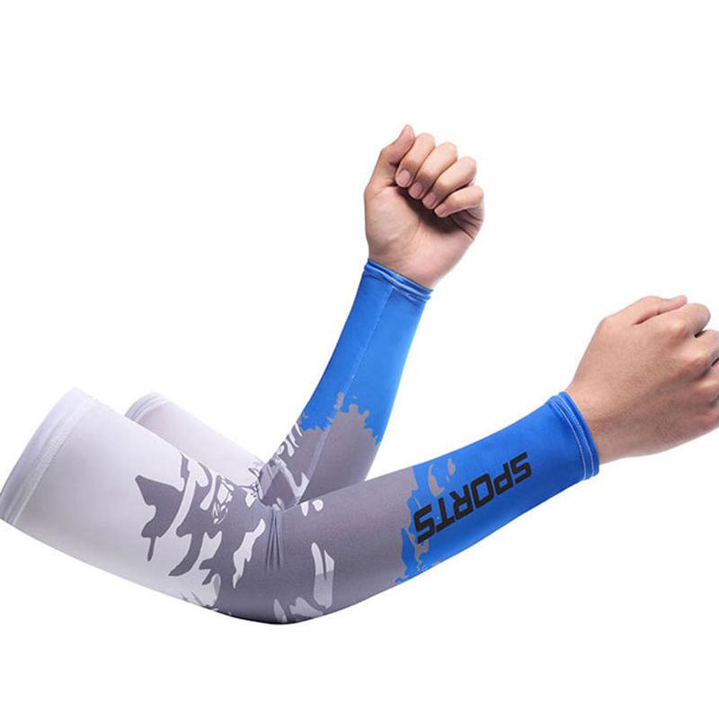 

Летний Солнцезащитный Рукав из Ледяного Шелка Защита от УФ-лучей Охлаждающие Противоскользящие Рукава для Рук Мужские Женские Спортивные Рукава для Велоспорта
