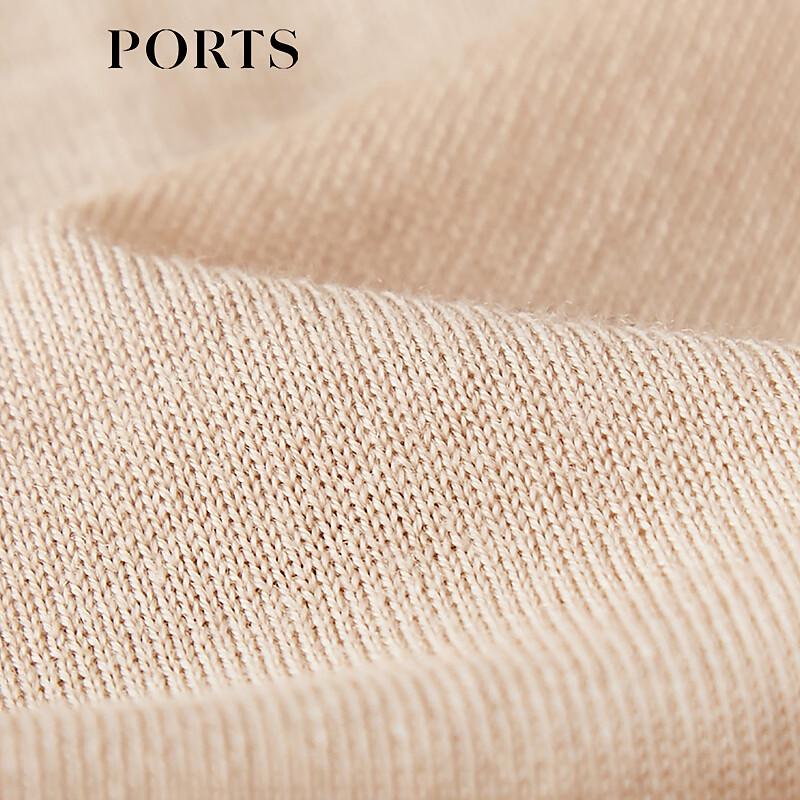PORTS Women's V-Neck Long Sleeve Wool Knit Pullover