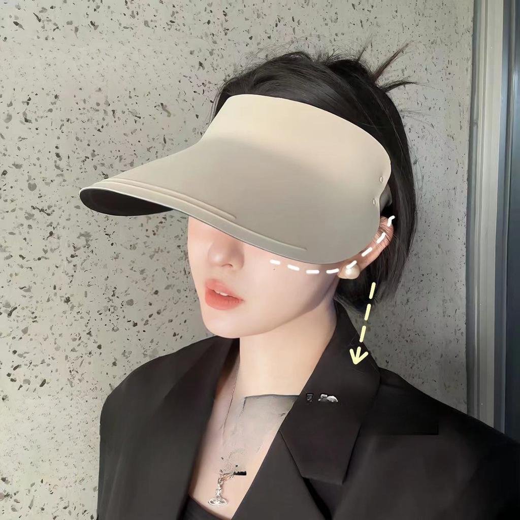 Nytt sommerprodukt Sporløs oppgradert versjon av den tomme toppen for kvinner Reise UV Foldbar Solbeskyttelseshatt Ridesolhatt