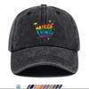 Pc Rainbow Gradient PRIDE MONTH Letter Print Baseball Cap Creative Geometric Star Pattern Sun Hat Trendy Individual Street