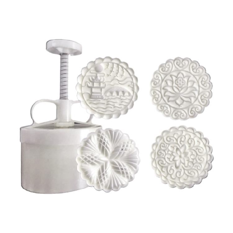 Hand-Pressure Moon Cake Mould Mid Autumn Festival Bath Bombs Food-Grade Plastic