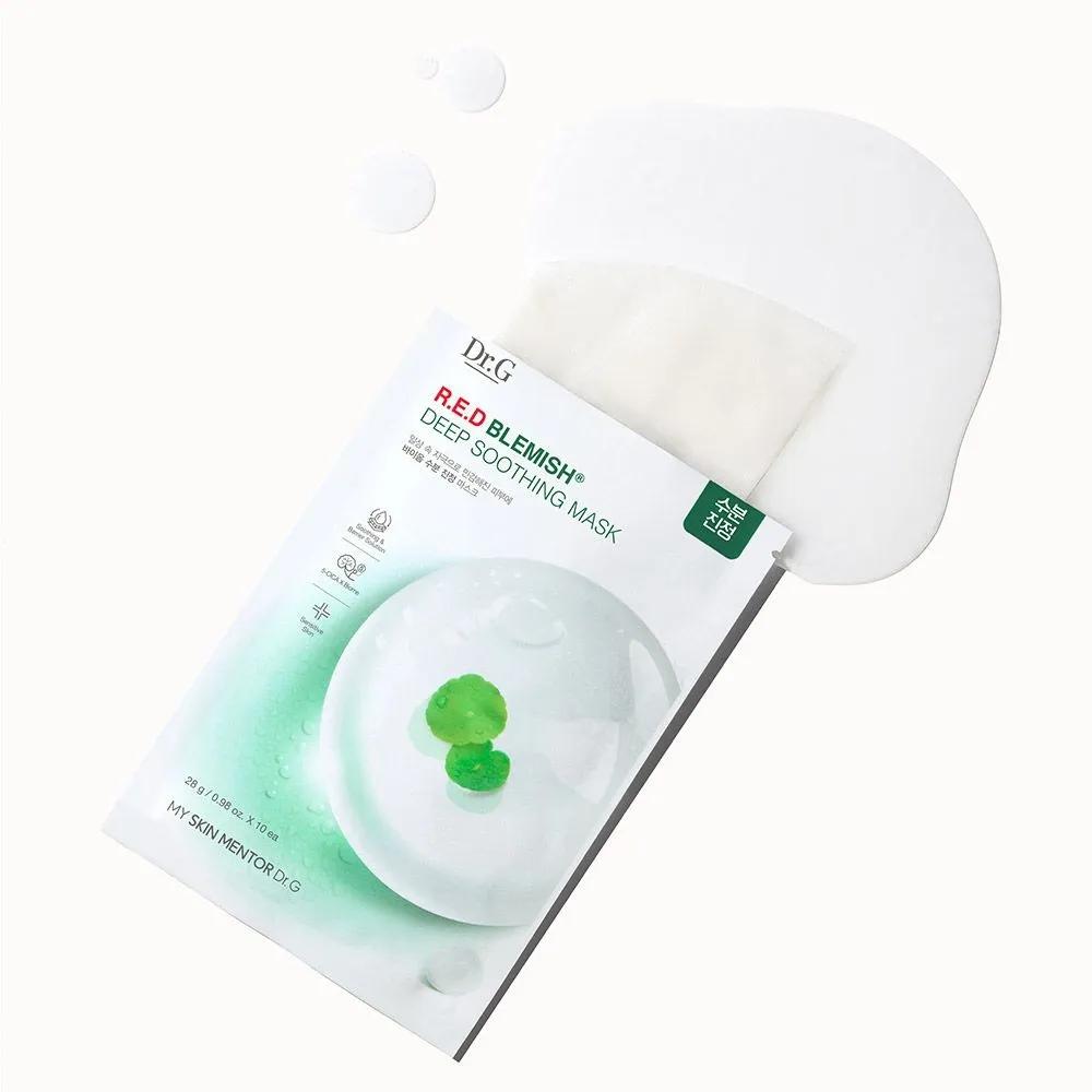 Rote Unreinheiten Tiefenberuhigende Maske 10 Stück