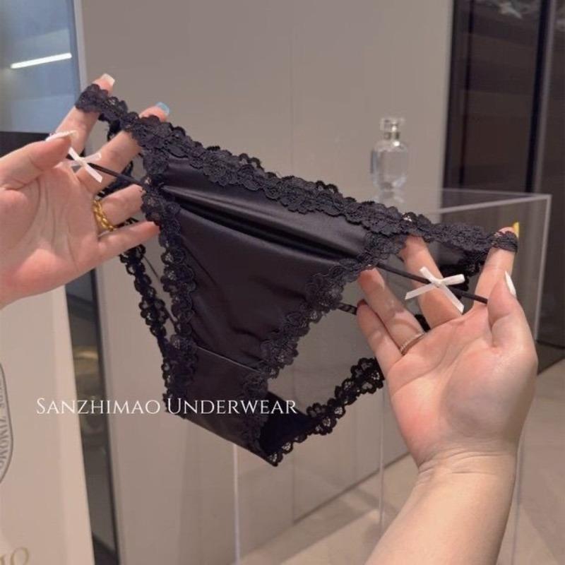 Taro purple~ Girls pure lace summer thin pure lust sexy underwear women's new briefs