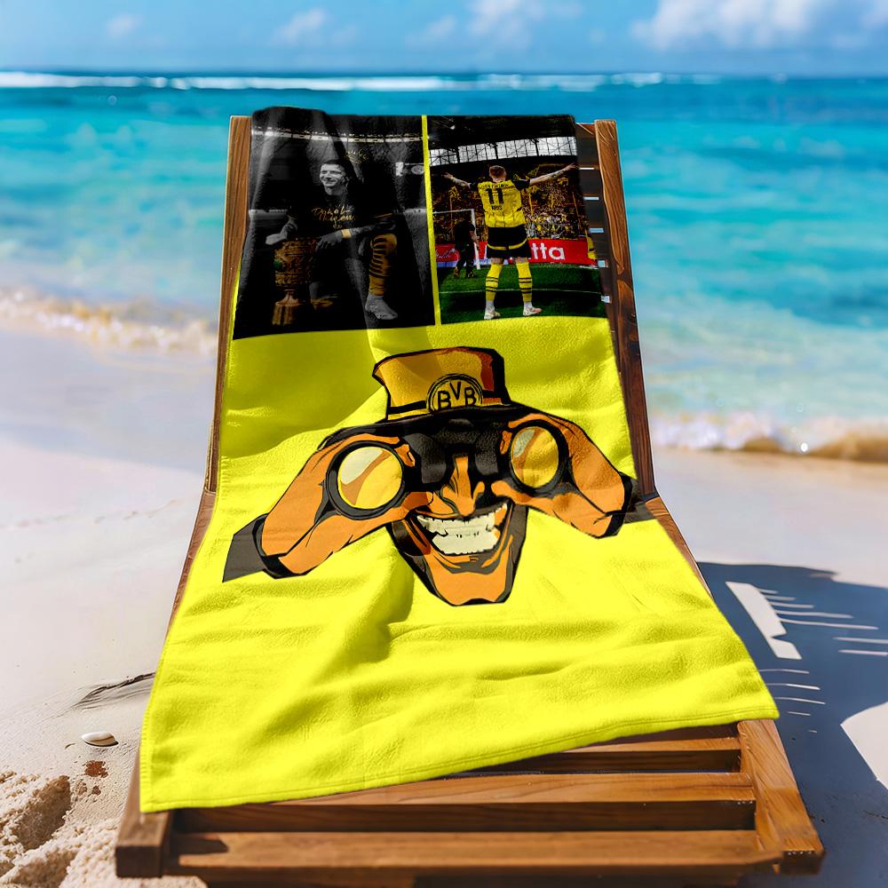 Borussia Dortmund Beach Towel Super Soft Absorbent Comfortable Lightweight Perfect For Traveling Yoga Camping And Swimming