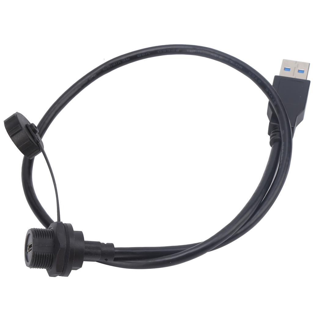 Waterproof USB Connector TypeC Female Thread Lock Panel Mount Power Outlet E10TPCTFFU3AM(0.5M )
