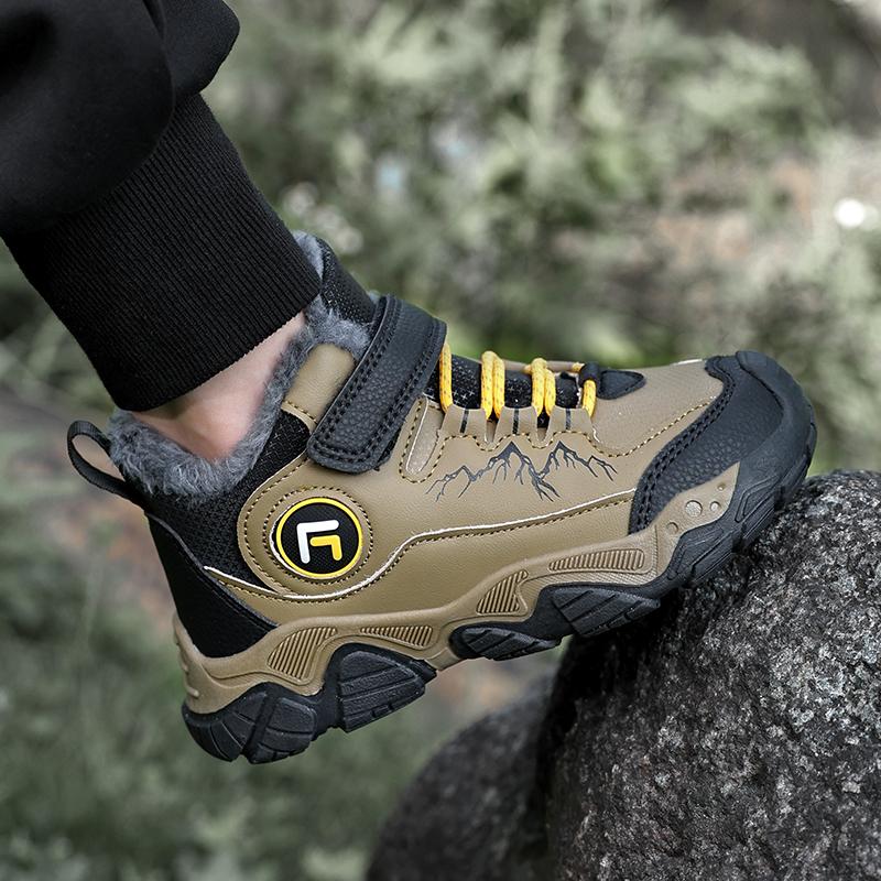Dziecięce Plus Velvet Warm Outdoor Wysokie Buty Bawełniane Buty Śniegowce Buty Turystyczne Modne Sportowe Buty Bawełniane 30-40