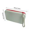 Square Silicone Cosmetic Storage Bag Large Capacity Travel Makeup Brush Holder Portable Cosmetic Waterproof Organizer
