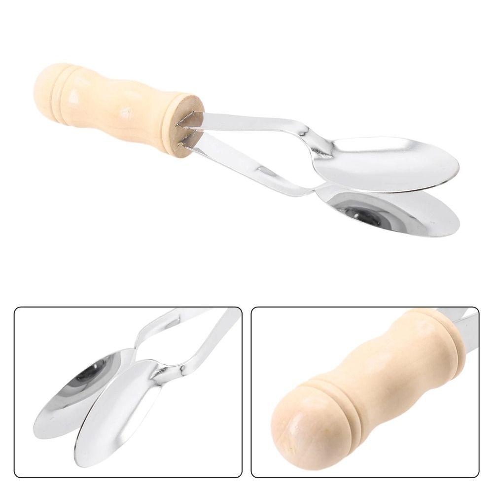 20CM Musical Spoons Wooden Handle Spoon Musical Instrument Percussion Instrument Accessories