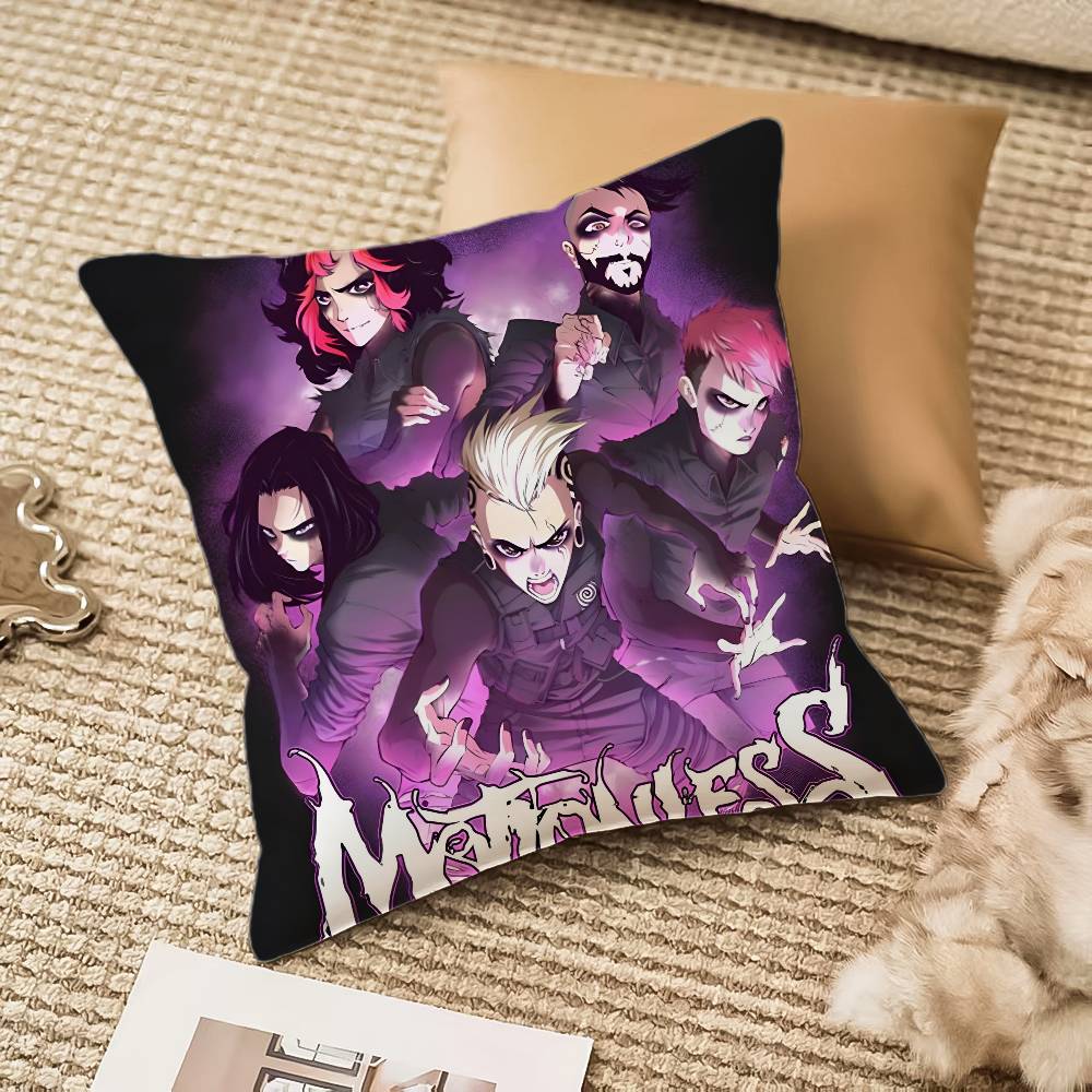 Music Band M-Motion-less In White Pillow Case Anti-dustmite Invisible Zipper Sofa Bed