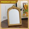 Decorative Vintage Vanity Mirror, Made of Resin, with An Arched Frame, Ideal for Parties.