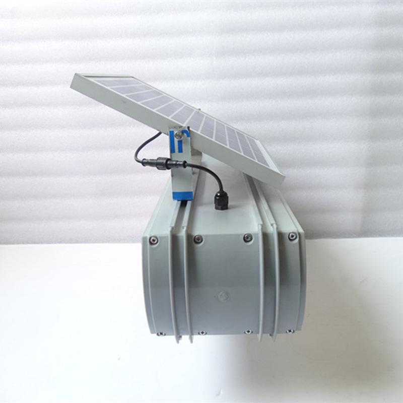 Solar-Powered Red & Blue LED Traffic Warning Light for Construction Safety