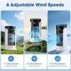 Compact Air Conditioner & Humidifying Fan with 7-Color LED Lights