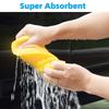 High-Density Car Wash Sponge 8-Shaped Yellow Cleaning Tool for Vehicle Maintenance Absorbent Sponge Effective Foam and Easy Storage