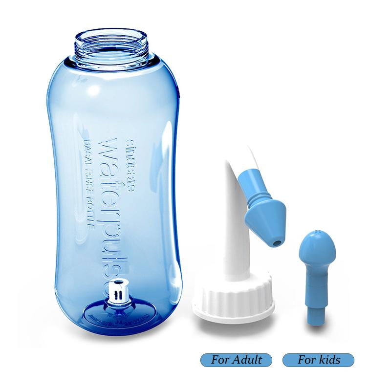 Waterpulse Nasal irrigator 300ml 500ml Nasal Rinse Bottle Nasal Wash Cleaner Nose Protector Avoid Allergic Rhinitis Manual