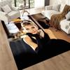 Tapetes Quadrados Estilo Audrey Hepburn são uma ótima escolha para salas de estar, quartos, decoração de casa e como presentes.