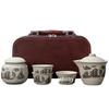 Coarse Pottery Portable Travel Tea Set