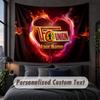 Custom Name Text Tapestry,Union Berlin Decorative Wall Hanging, Background Tapestry For Home Bedroom