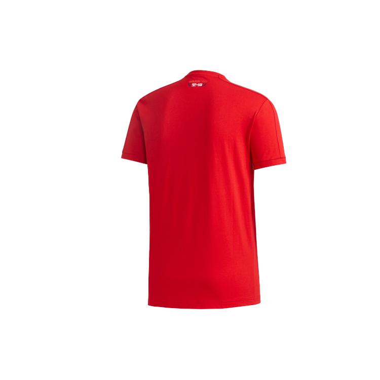 Adidas Neo T Shirts Men's Red Crew Neck Moderate Straight Fit GK1482