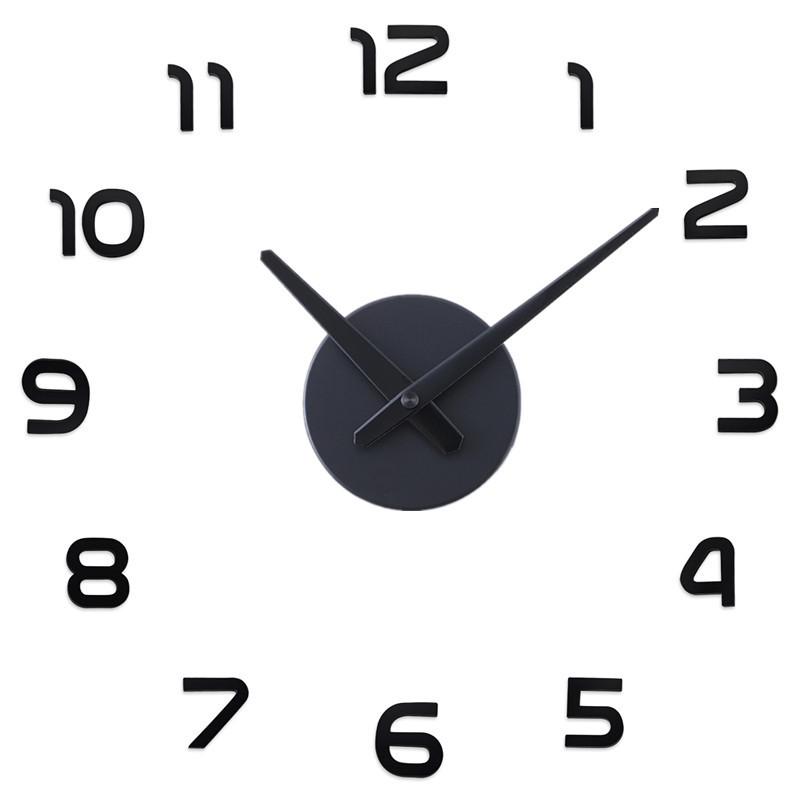 Factory Direct 3d Frameless Acrylic Diy Wall Clock Modern Luminous 3d Wall Stickers For Living Room Bedroom Office Mute Decor Wa