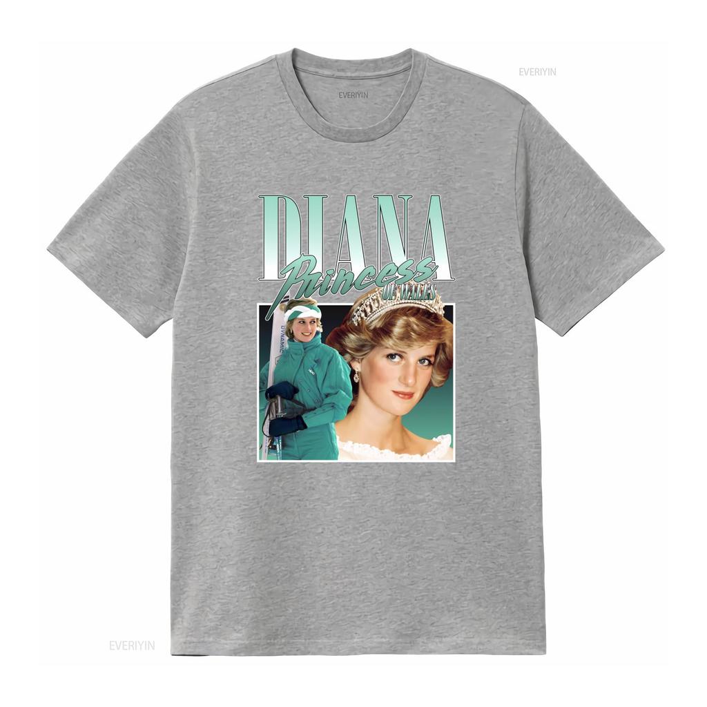 Lady Diana Princess Of Wales 90s Vintage Style T Shirt Top Print Fashion 3986 Vintage Washed Fashion Stylish Soft Streetwear
