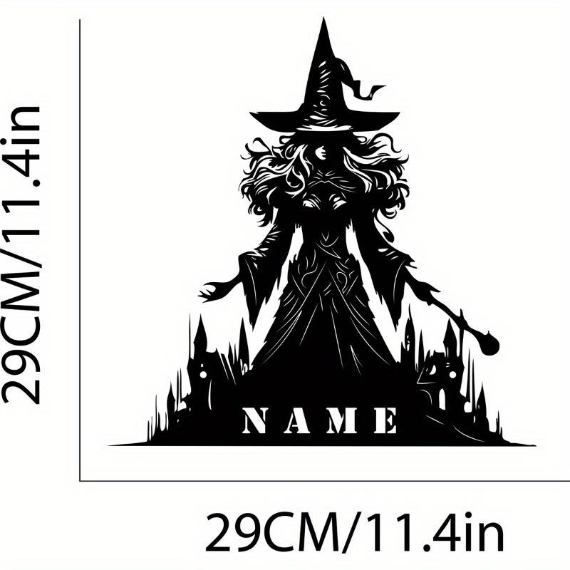 Custom Witch Metal Wall Art – Mesmerizing Halloween Decor for Fantasy Lovers, Unique Decorative Sign