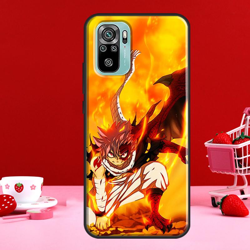 Natsu Erza Fairy Tail For Xiaomi Redmi Note 8 9 10 11 Pro Note 10S 9S 11S Case For Redmi 9 10 9T 9A 9C Coque