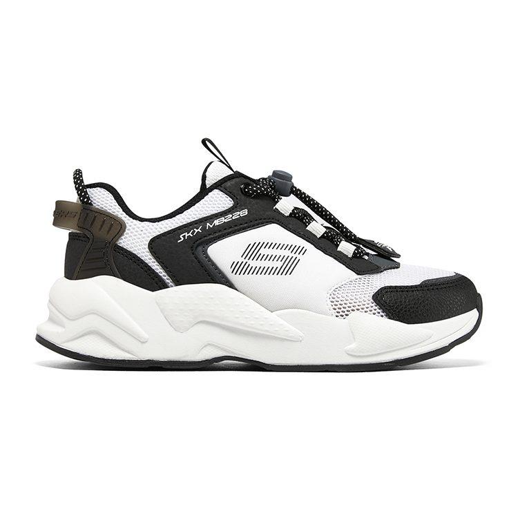 Skechers Ultrasurge Synthetic Leather Low top Kids' Running Shoes White Black 405256L-WBK