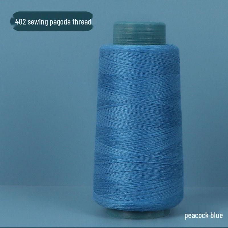 402 Polyester Thread: Black & White Sewing Thread for Hand Needlework and Household Sewing Machines