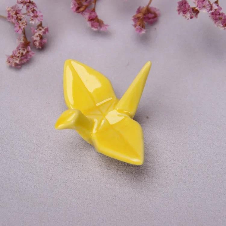 Japanischer Keramik Papierkran Stockständer Stifthalter Räuchergefäßhalter Essstäbchenablage Tischdeko Für Küche Zuhause Ornament