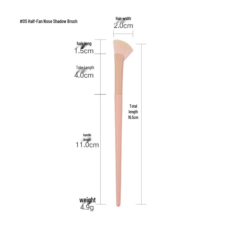 Cai Shi Lan 10/12-Piece 3.0 Three-Color Makeup Brush Set - Soft Bristles for Blush, Powder, and Contour.