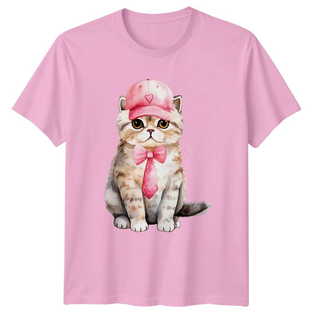 Feline Business Casual Unisexs TShirt Cat Lover Pets Birthday Gift For Her