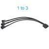 4-Pin Molex to 1/2/3/4/5 X 3 Pin / 4 Pin PMW 12V PC Case Computer Cooler Cooling Fan Splitter Y Power Adapter Cable