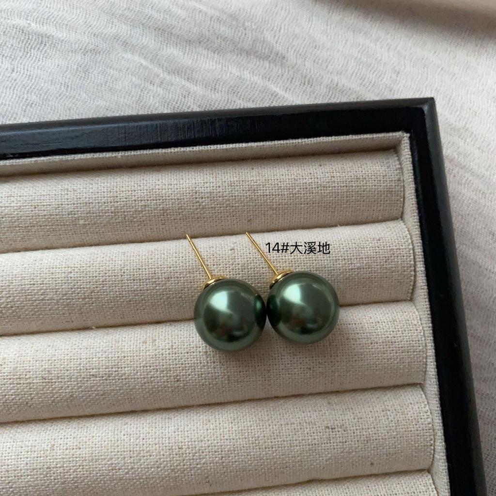 Simple And Sweet Atmosphere Pearl Multi-Color Stud Earrings, Advanced Not Monotonous And Versatile, Simple And Generous Light Luxury Earrings