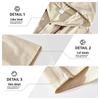 Men's Casual Lightweight Cotton Linen Short-Sleeve Hoodie Cardigan