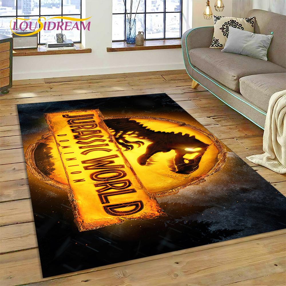 Tappeto Tappeto Tappetino Decorativo Antiscivolo per Soggiorno Camera da Letto, Tappetino per Porta, Decorazione per Divano, Tappeto Cartoon 3D Dinosauro Parco Giurassico Dino