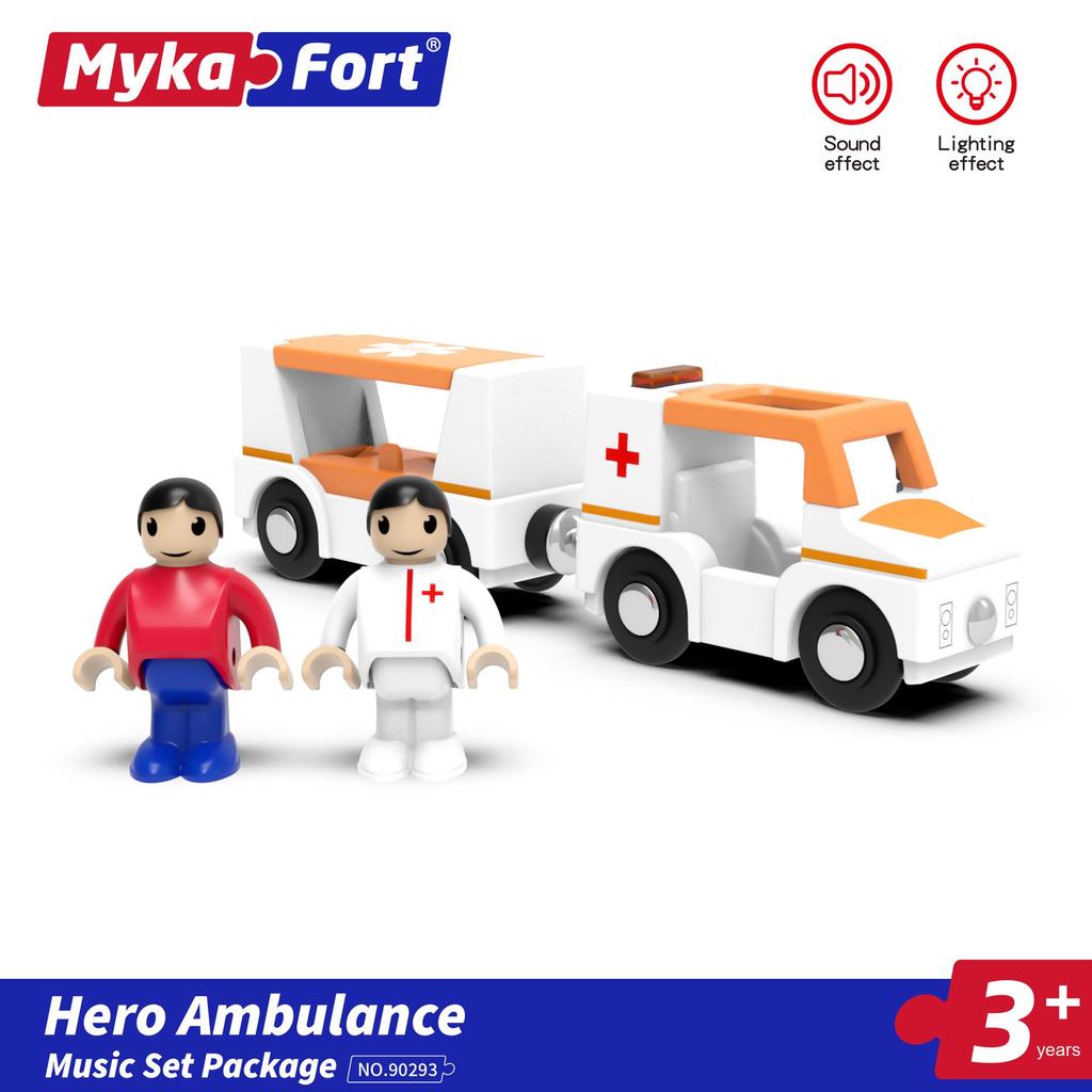 Sound & Light Track Car Police Station Fire Rescue Role-Play Toy for Kids