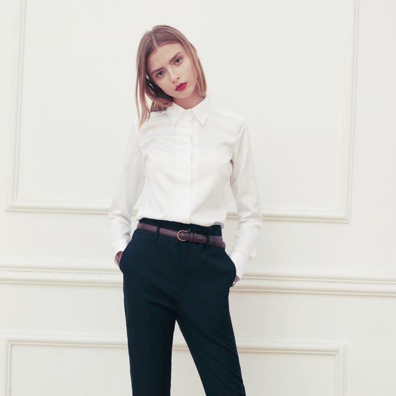 

Lingmei Oufan Белая рубашка с длинными рукавами, не мнущаяся, для деловой встречи, собеседования White S(34 Shirts included)