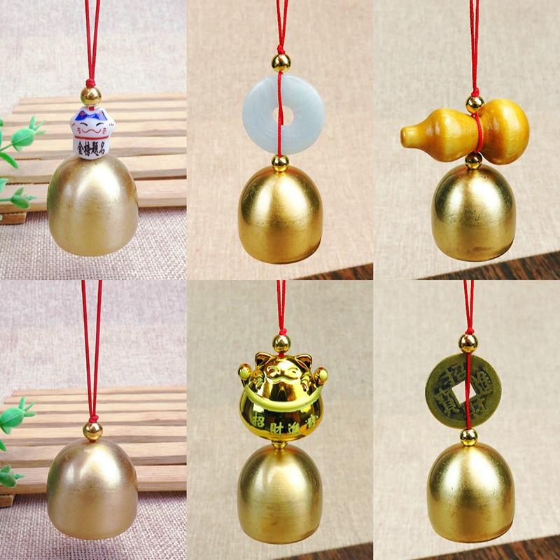 Mini Brass Wind Chimes Outdoor Door Bell Door Window Wall Hanging Bell Japanese Room Decoration Pendant Garden Decor Outdoor