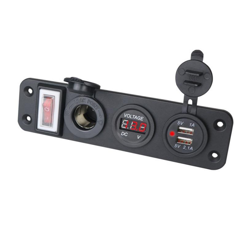 12V/24V Dual USB Charger Power Socket Adapter Splitter Car Truck Boat Waterproof Electronic Charger