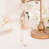 Money Bag Keychain Rhinestone Tassel Design Lucky Bag Shape Key Chain Pendant Strong Lobster Clasp Anti-Lost Keychain Gift Accessory