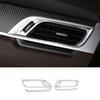 Fit For BMW X2 F39 2018- Matte Silver Left And Right Air Outlet Vent Trim