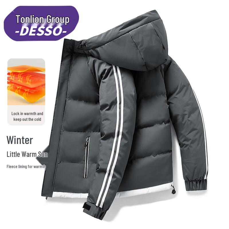 

DESSO Men s Hooded Padded Winter Jacket 2XL