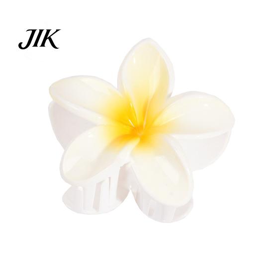 Elegant Flower Clip Shape Hair Claw Candy Color Shower Attractive Back Head Decorative Fixing Accessory Exquisite Grip белый