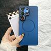 Business Frosted Matte For Magsafe Magnetic Case For Samsung Galaxy S26 Ultra S25 Plus Lens Film Acrylic Plating Hard Back Cover